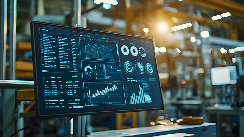 Digital Control Dashboard with Real Time Metrics for Factory Opt