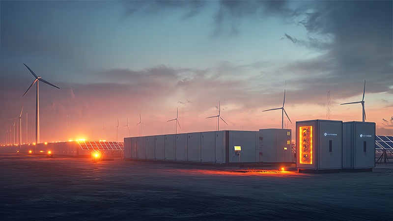 Largescale energy storage system with modular units and advanced